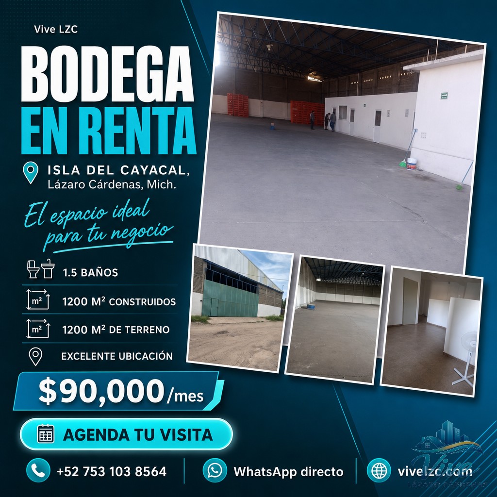 BODEGA INDUSTRIAL EN RENTA EN RECINTO PORTUARIO