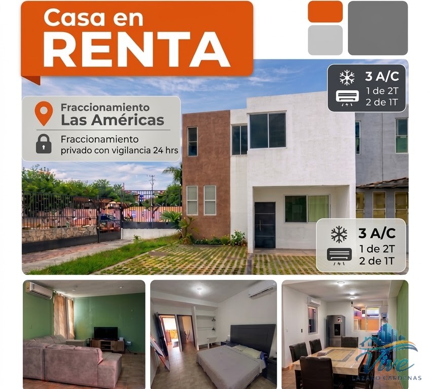 HOUSE FOR RENT IN FRACC LAS AMERICAS